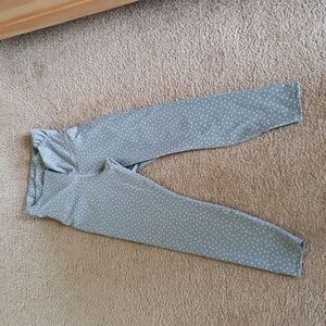 Nike M dri-fit grey polka dot yoga training leggings pants